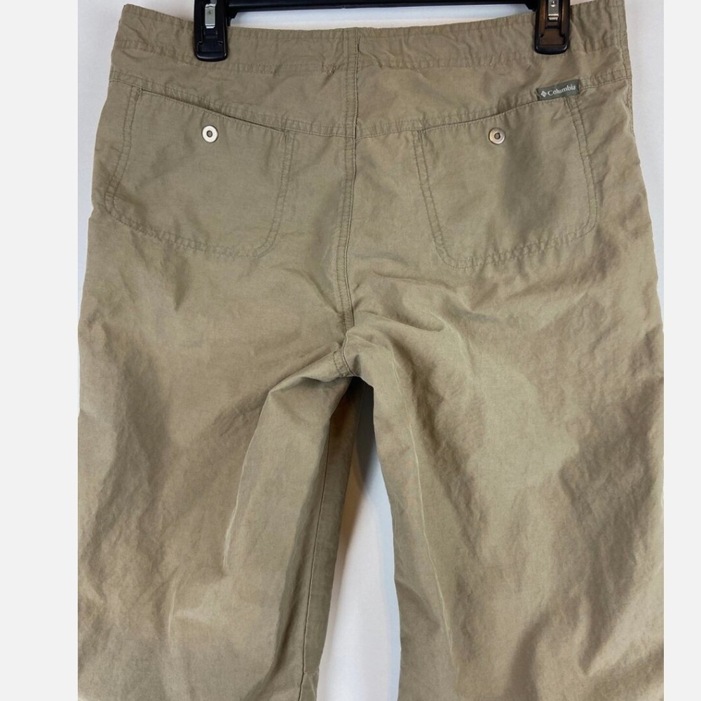 Columbia Sportswear Khaki Capri Pants Women’s Size M Adjustable Hem - Picture 4 of 6